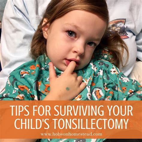 Depending on the age of the child, patients take 10-14 days to recover at home. . Child tonsillectomy recovery day by day